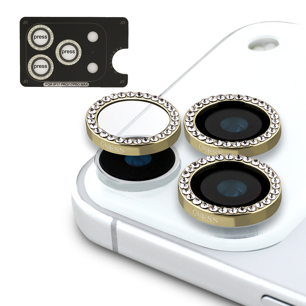 Guess iPhone 17 Pro Max Orjinal Lisanslı 4G ve Yazı Logolu Kılıf + Ekran Koruyucu + Lens Koruyucu 3in1 Aksesuar Seti