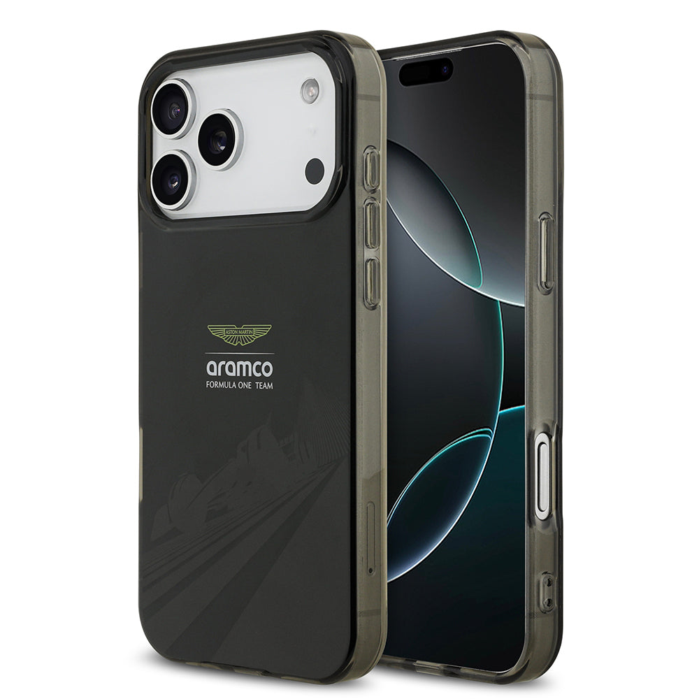 Apple iPhone 17 Pro Max Aston Martin Orjinal Lisanslı M-safe Şarj Özellikli IML Baskı Logolu Formula Tasarımlı Kılıf