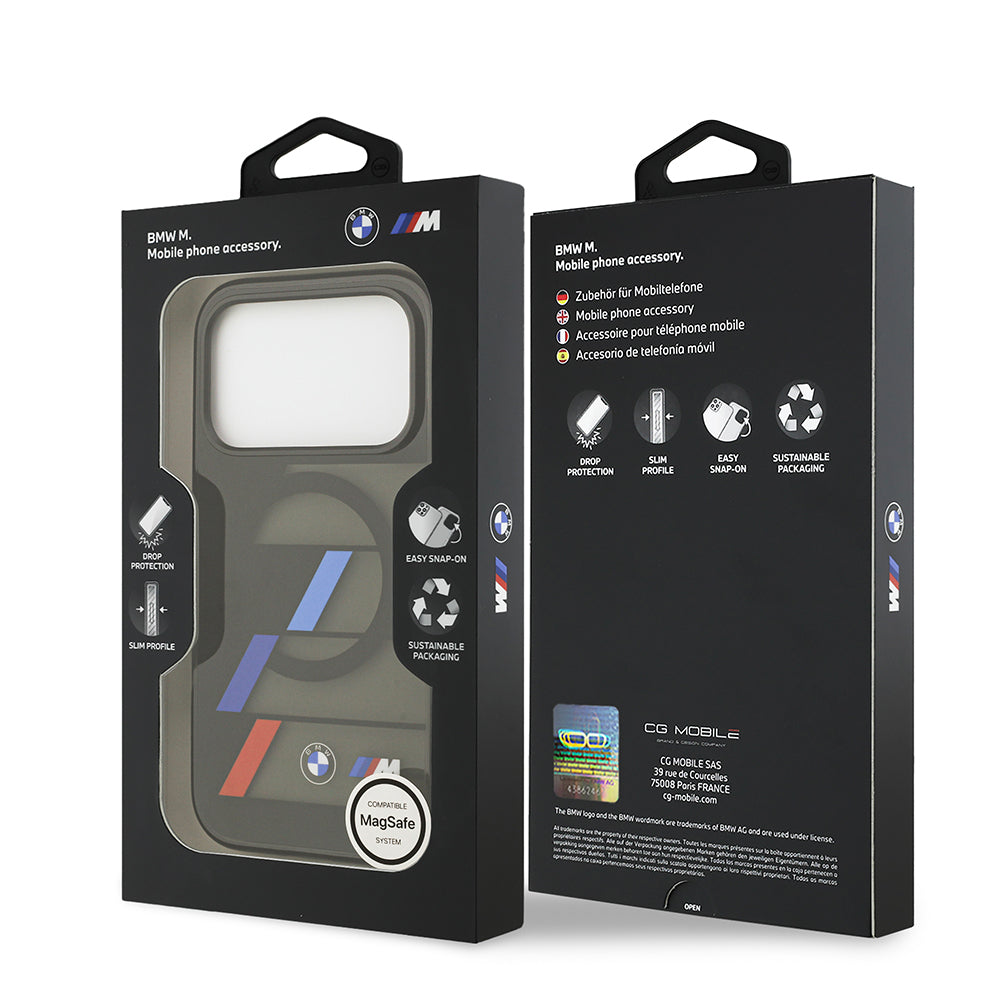 BMW iPhone 17 Pro Max Orjinal Lisanslı M-safe Şarj Özellikli IML Baskılı Üç Renkli M Dizayn Kılıf