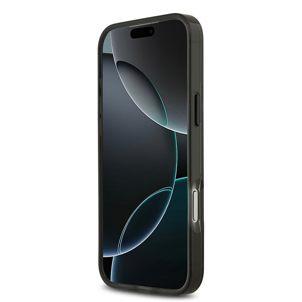 BMW iPhone 17 Pro Max Orjinal Lisanslı M-safe Şarj Özellikli Metal Kamera Butonlu Yatay Şeritli M Dizayn Kılıf