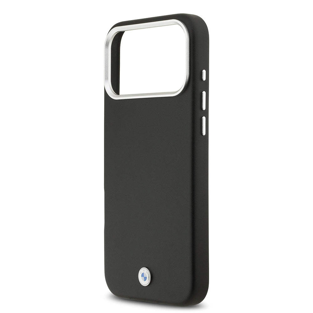 BMW iPhone 17 Pro Max Orjinal Lisanslı M-safe Şarj Özellikli Metal Logolu Tam Kaplama Deri Kılıf