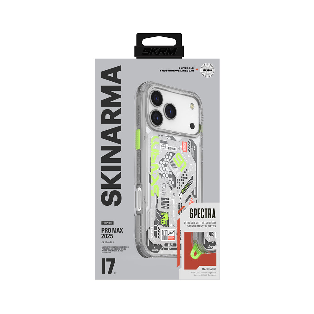 Skinarma Spectra iPhone 17 Pro Max Desenli Airbag Tasarımlı Kılıf