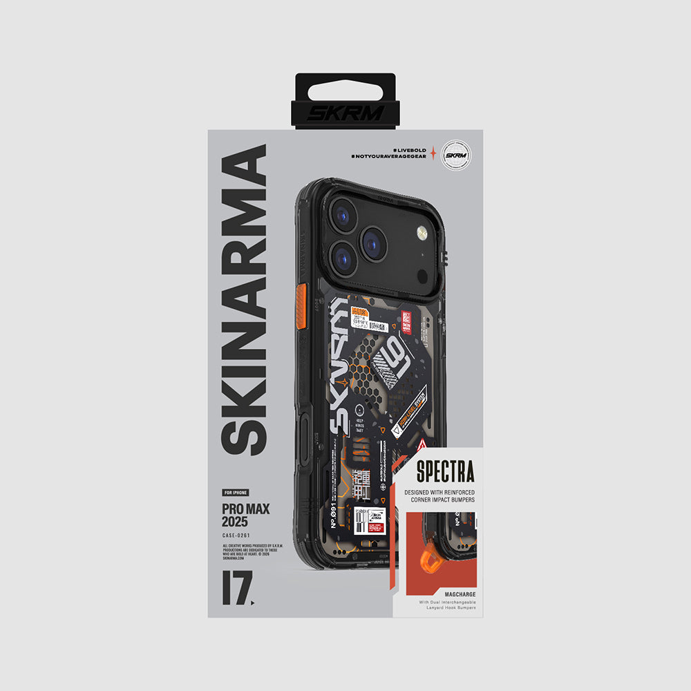 Skinarma Spectra iPhone 17 Pro Max Desenli Airbag Tasarımlı Kılıf