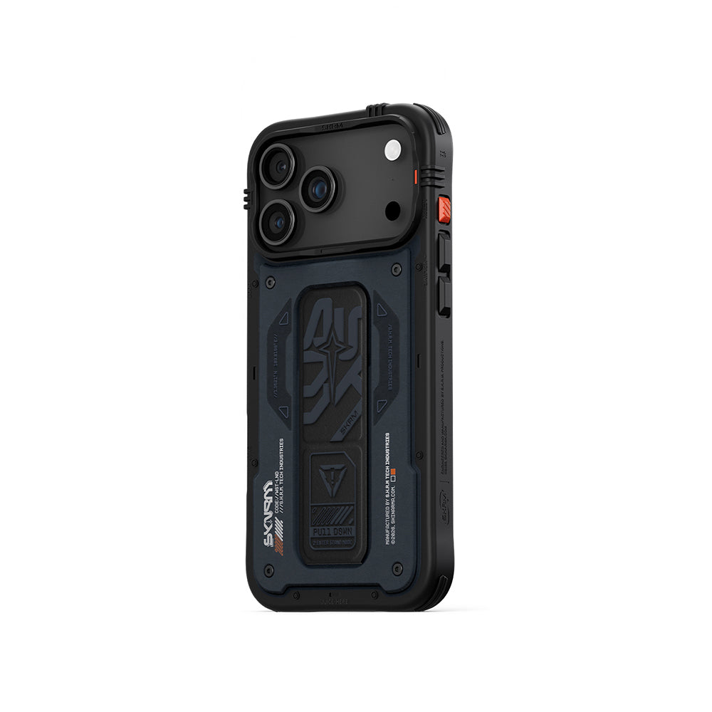 Skinarma Aegis iPhone 17 Pro Max Desenli Airbag Tasarımlı Standlı Kılıf
