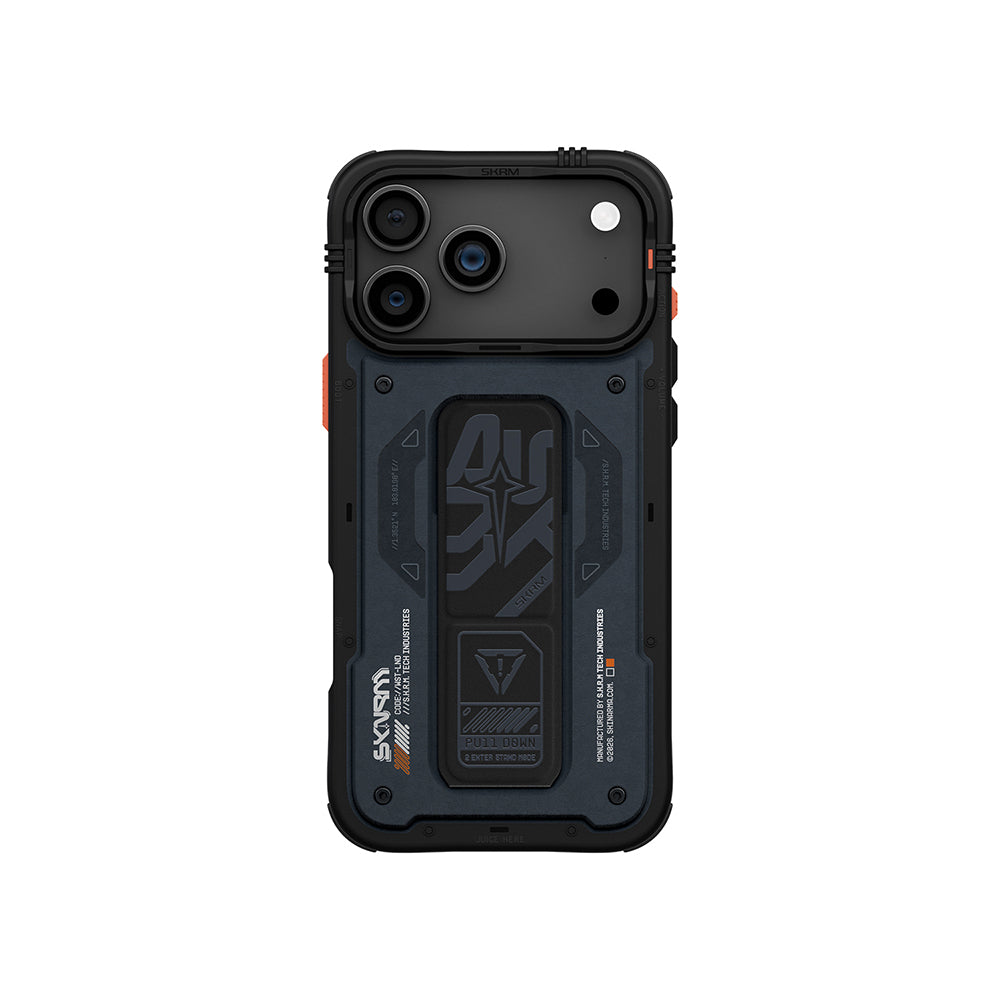 Skinarma Aegis iPhone 17 Pro Max Desenli Airbag Tasarımlı Standlı Kılıf