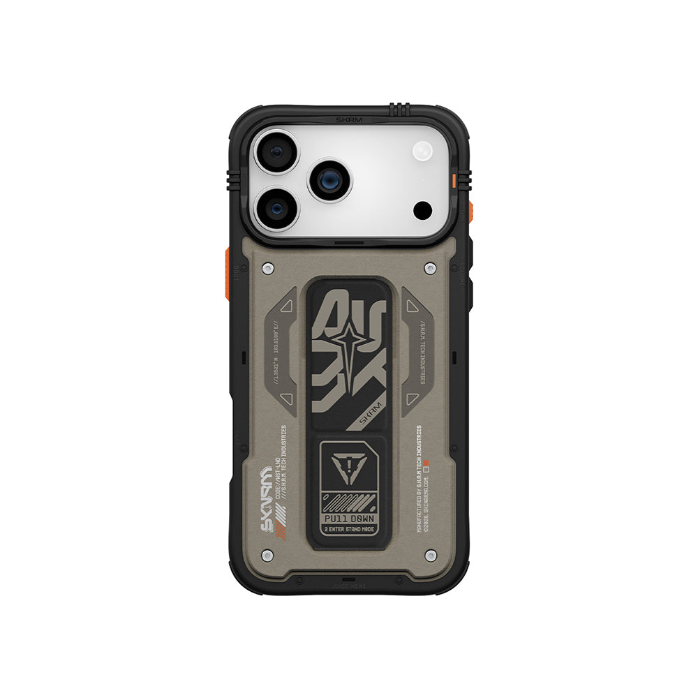 Skinarma Aegis iPhone 17 Pro Max Desenli Airbag Tasarımlı Standlı Kılıf