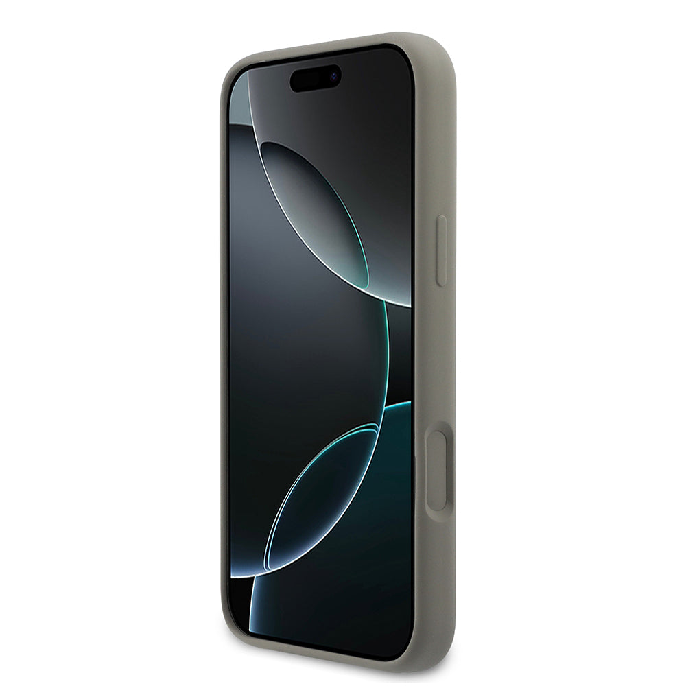 DKNY iPhone 17 Pro Max Orjinal Lisanslı M-safe Şarj Özellikli Metal Logolu Silikon Telefon Kılıfı