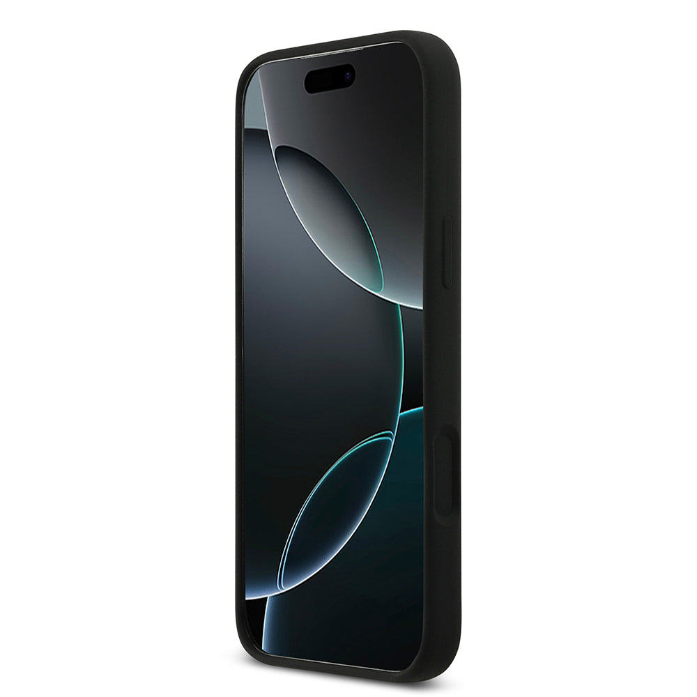 DKNY iPhone 17 Pro Max Orjinal Lisanslı M-safe Şarj Özellikli Metal Logolu Silikon Telefon Kılıfı