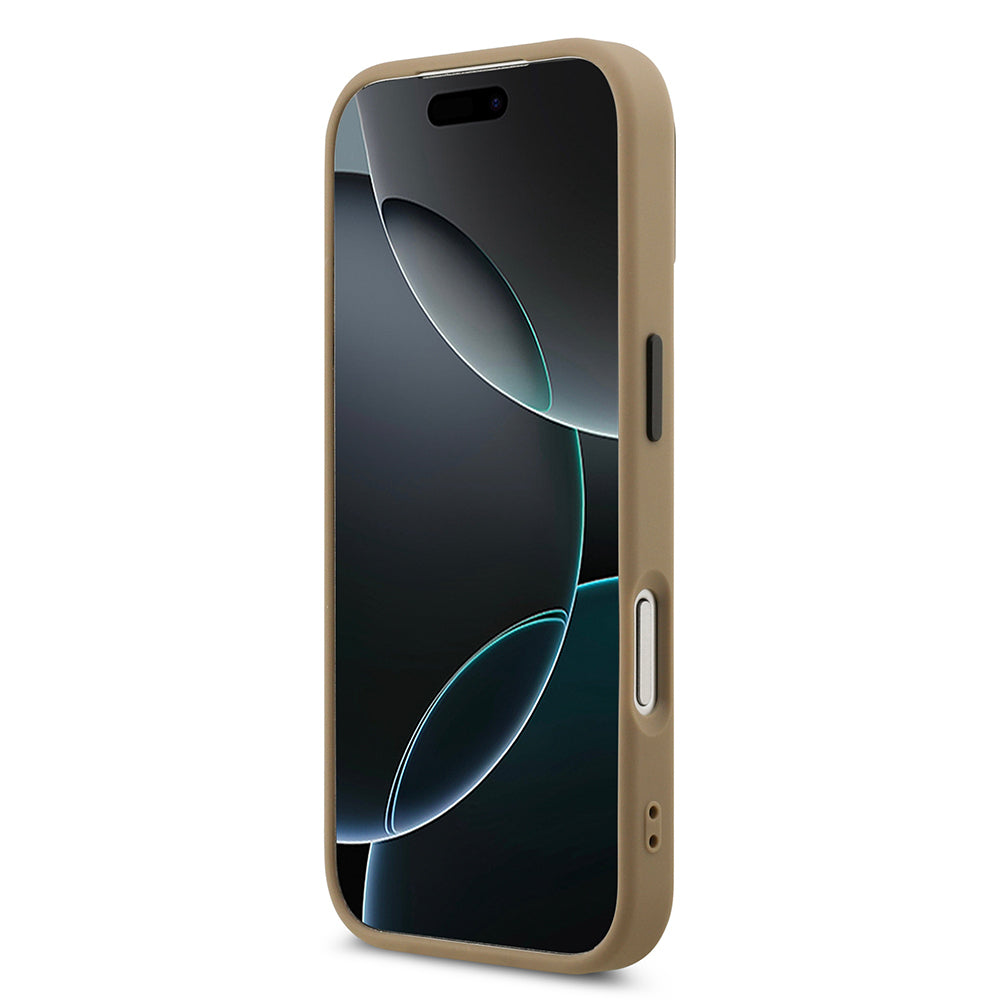 DKNY iPhone 17 Pro Max Orjinal Lisanslı M-safe Şarj Özellikli PU Deri Kabartmalı Kılıf