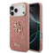 Guess iPhone 17 Pro Max Orjinal Lisanslı 4G Büyük Metal Kamera Çerçeveli ve Logolu Glitter Kılıf