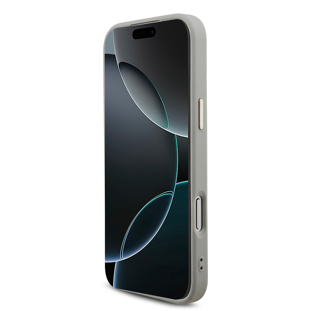 Guess iPhone 17 Pro Max Orjinal Lisanslı 4G Büyük Metal Kamera Çerçeveli ve Logolu Glitter Kılıf