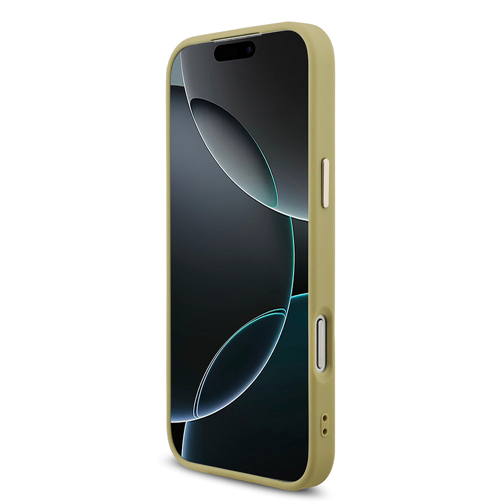 Guess iPhone 17 Pro Max Orjinal Lisanslı 4G Büyük Metal Kamera Çerçeveli ve Logolu Glitter Kılıf