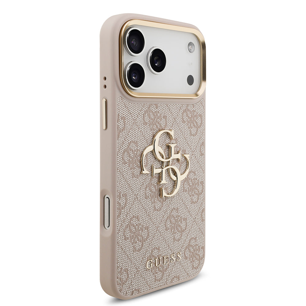 Guess iPhone 17 Pro Max Orjinal Lisanslı 4G Büyük Metal Logolu Kalın Askılı Kılıf