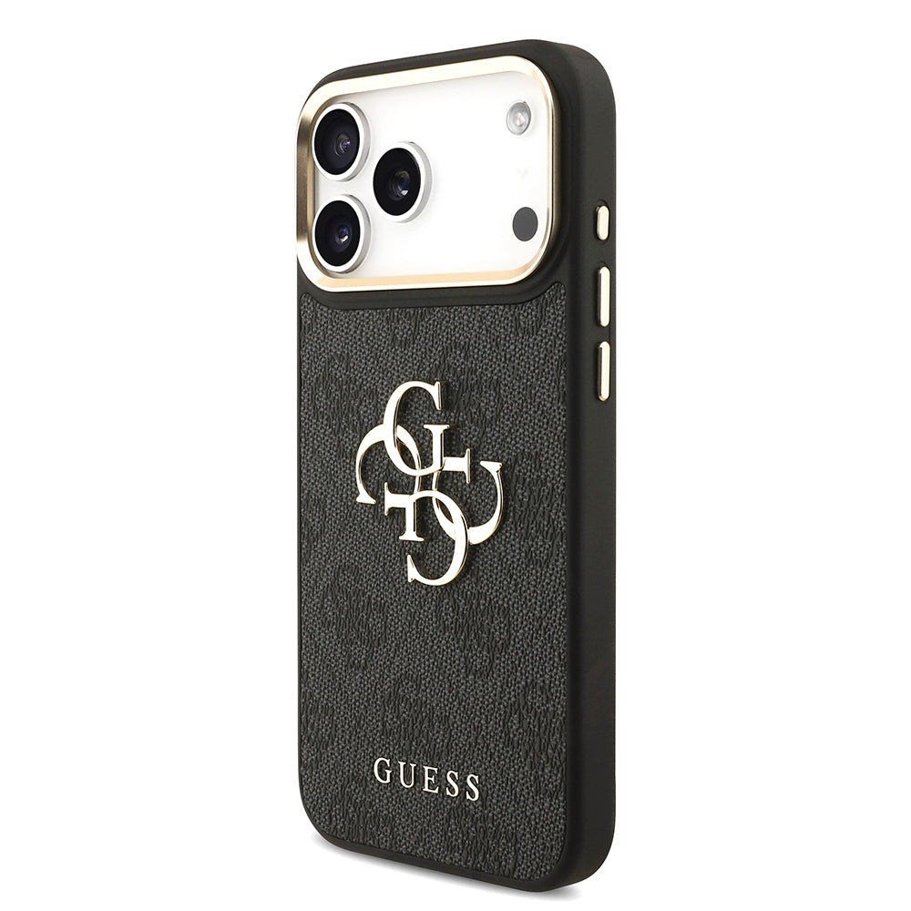 Guess iPhone 17 Pro Max Orjinal Lisanslı 4G Büyük Metal Logolu Kalın Askılı Kılıf