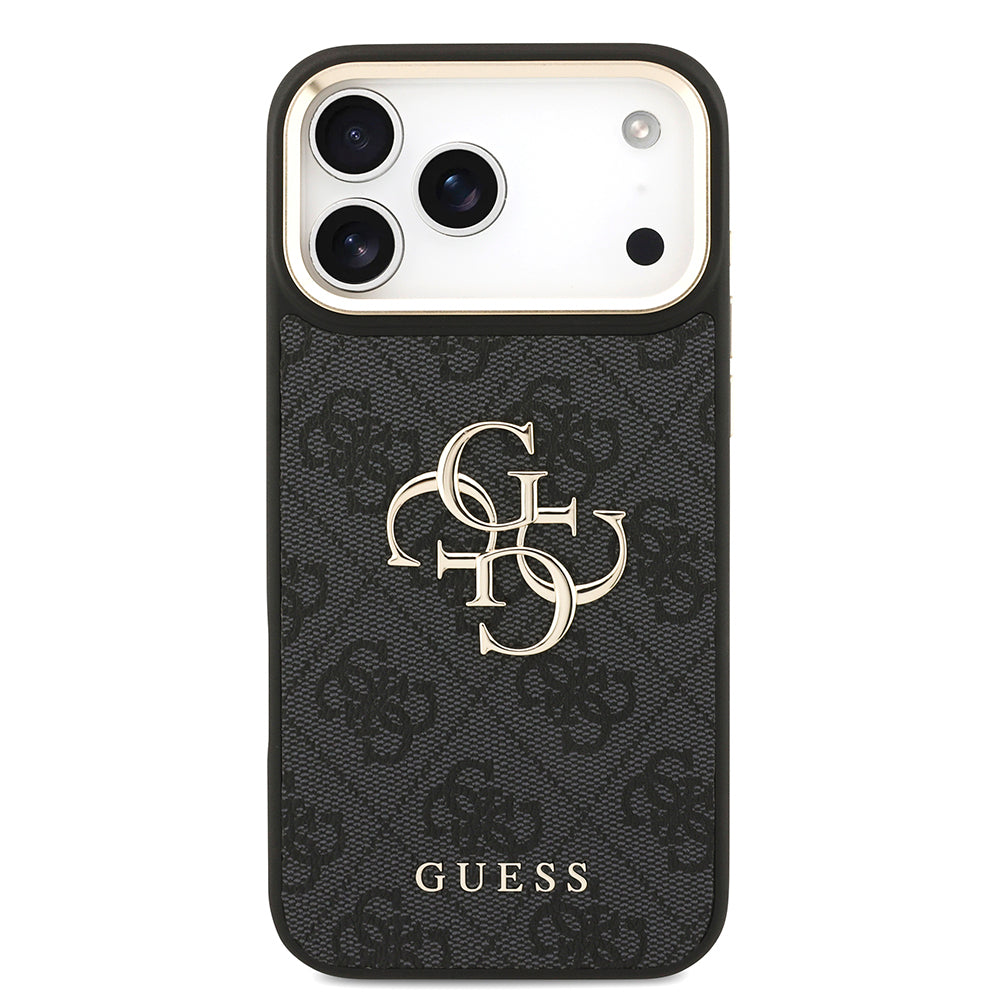 Guess iPhone 17 Pro Max Orjinal Lisanslı 4G Büyük Metal Logolu Kalın Askılı Kılıf