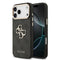 Guess iPhone 17 Pro Max Orjinal Lisanslı Gold Metal Kamera Çerçeveli 4G Desenli Metal Büyük 4G ve Yazı Logolu Telefon Kılıfı