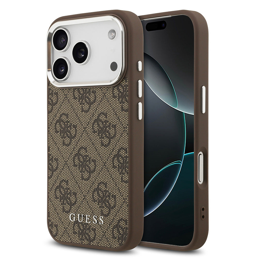 Guess iPhone 17 Pro Max Orjinal Lisanslı M-safe Şarj Özellikli 4G Klasik Yazı Logolu Kılıf