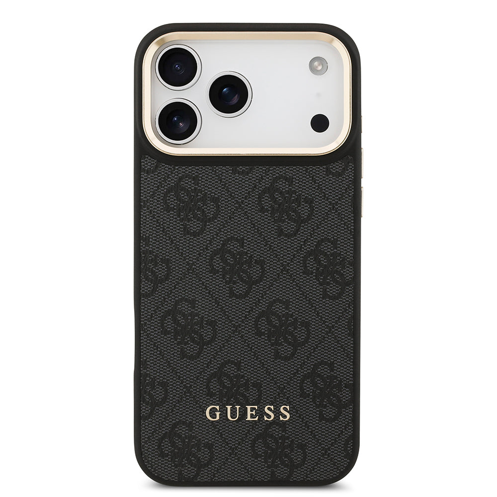 Guess iPhone 17 Pro Max Orjinal Lisanslı M-safe Şarj Özellikli Askılı ve 4G Logo Kartlıklı Kılıf