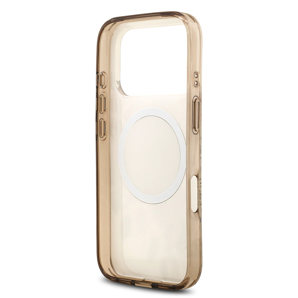 Guess iPhone 17 Pro Max Orjinal Lisanslı M-safe Şarj Özellikli Flower Tonal Circle Kılıf