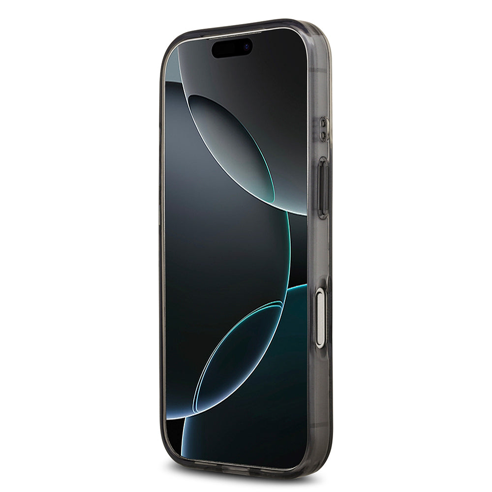 Guess iPhone 17 Pro Max Orjinal Lisanslı M-safe Şarj Özellikli IML Peony ve 4G Desenli Klasik Logolu Kılıf