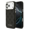 Guess iPhone 17 Pro Max Orjinal Lisanslı M-safe Şarj Özellikli Sıcak Baskılı Klasik Yazı Logolu PU Deri Peony Kılıf