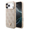 Guess iPhone 17 Pro Max Orjinal Lisanslı M-safe Şarj Özellikli Taşlı Üçgen Logo 4G Desenli Kılıf
