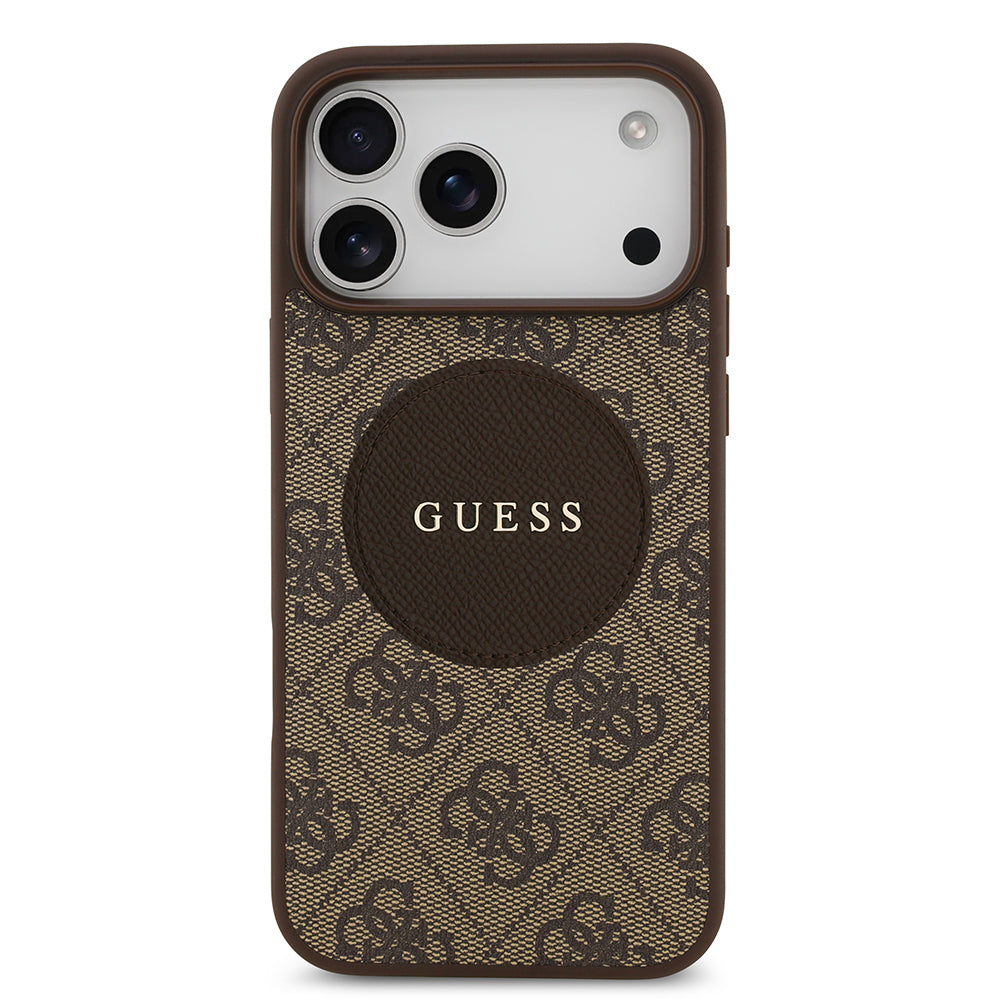 Guess iPhone 17 Pro Max Orjinal Lisanslı M-safe Şarj Özellikli Yazı Logolu Circle Classic Kılıf