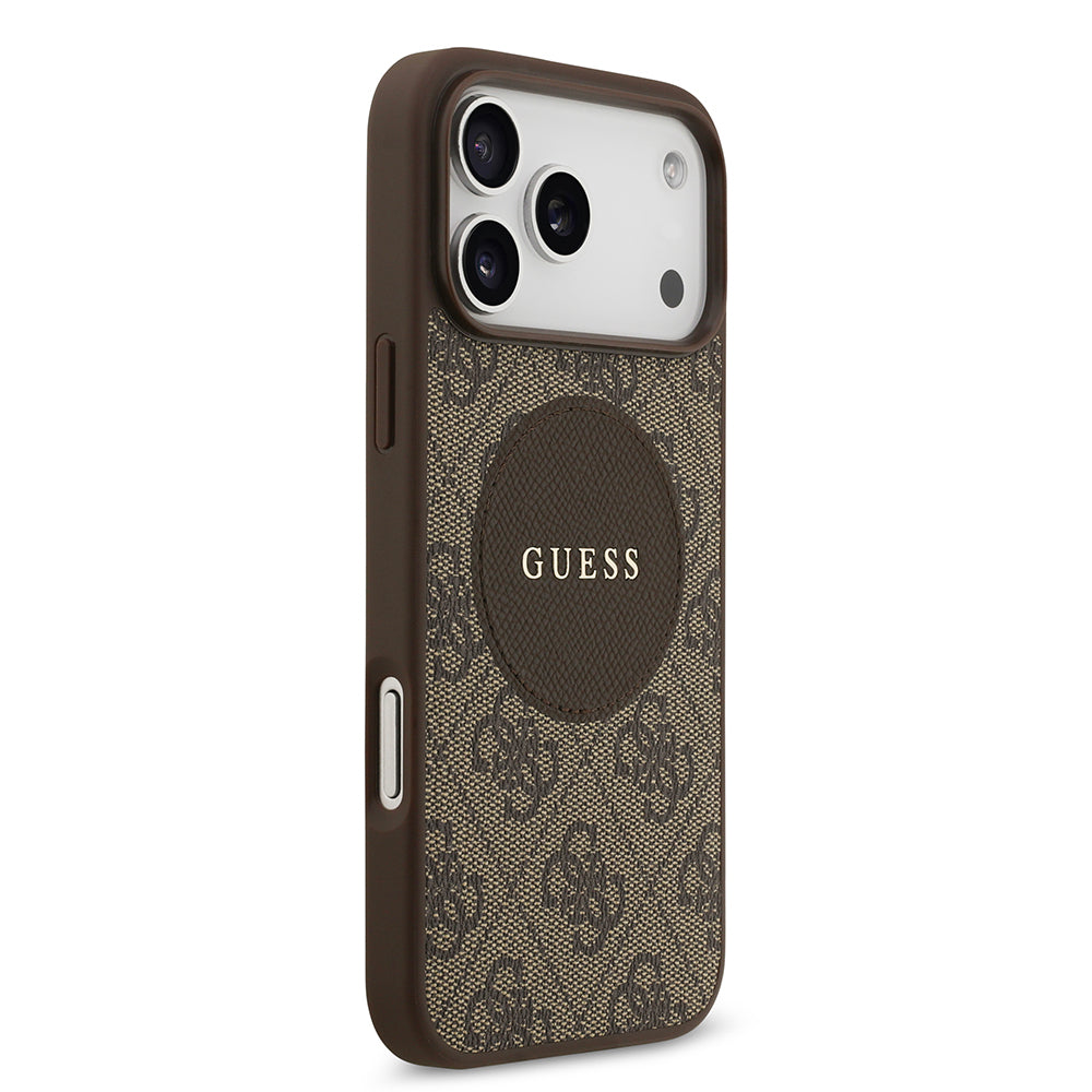 Guess iPhone 17 Pro Max Orjinal Lisanslı M-safe Şarj Özellikli Yazı Logolu Circle Classic Kılıf