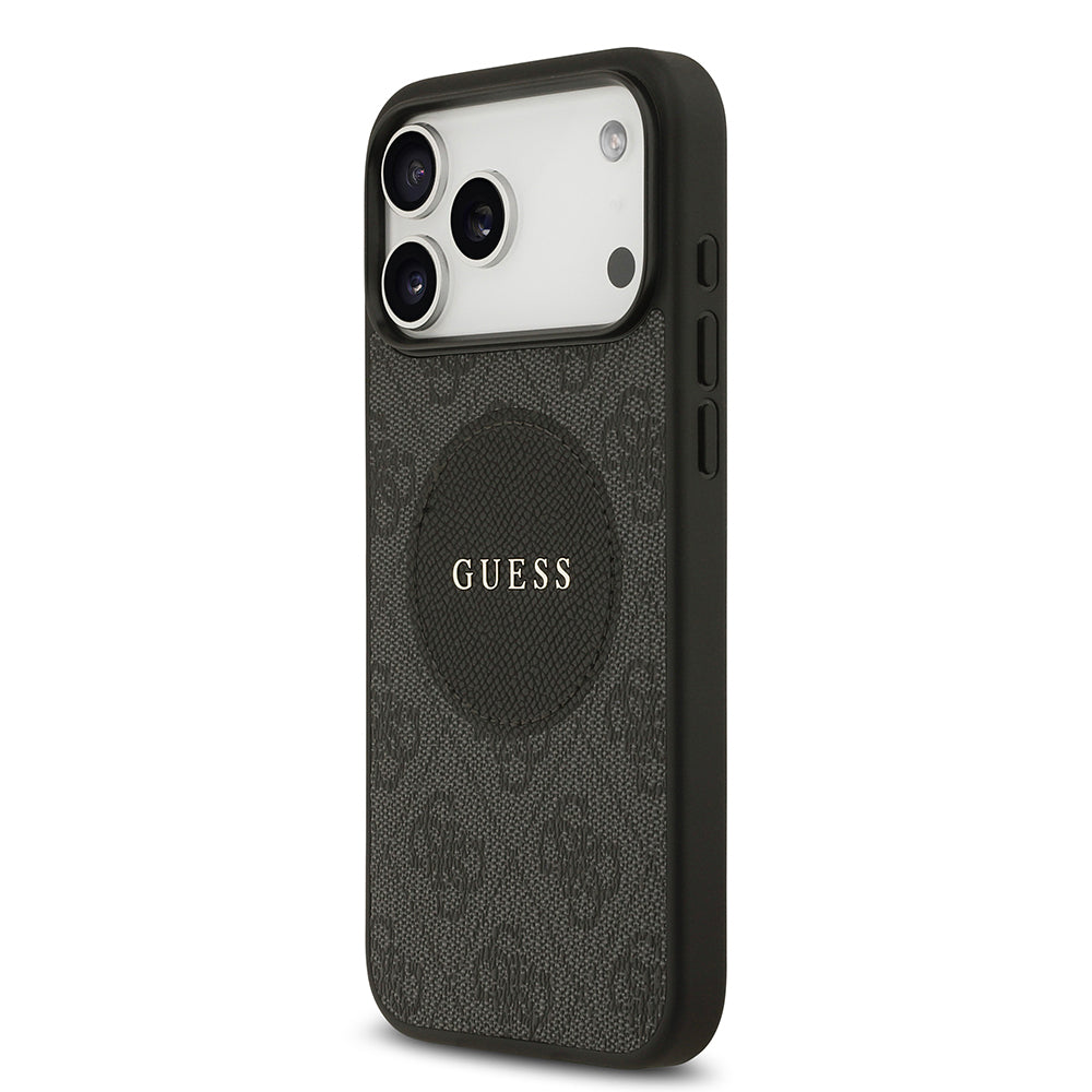 Guess iPhone 17 Pro Max Orjinal Lisanslı M-safe Şarj Özellikli Yazı Logolu Circle Classic Kılıf
