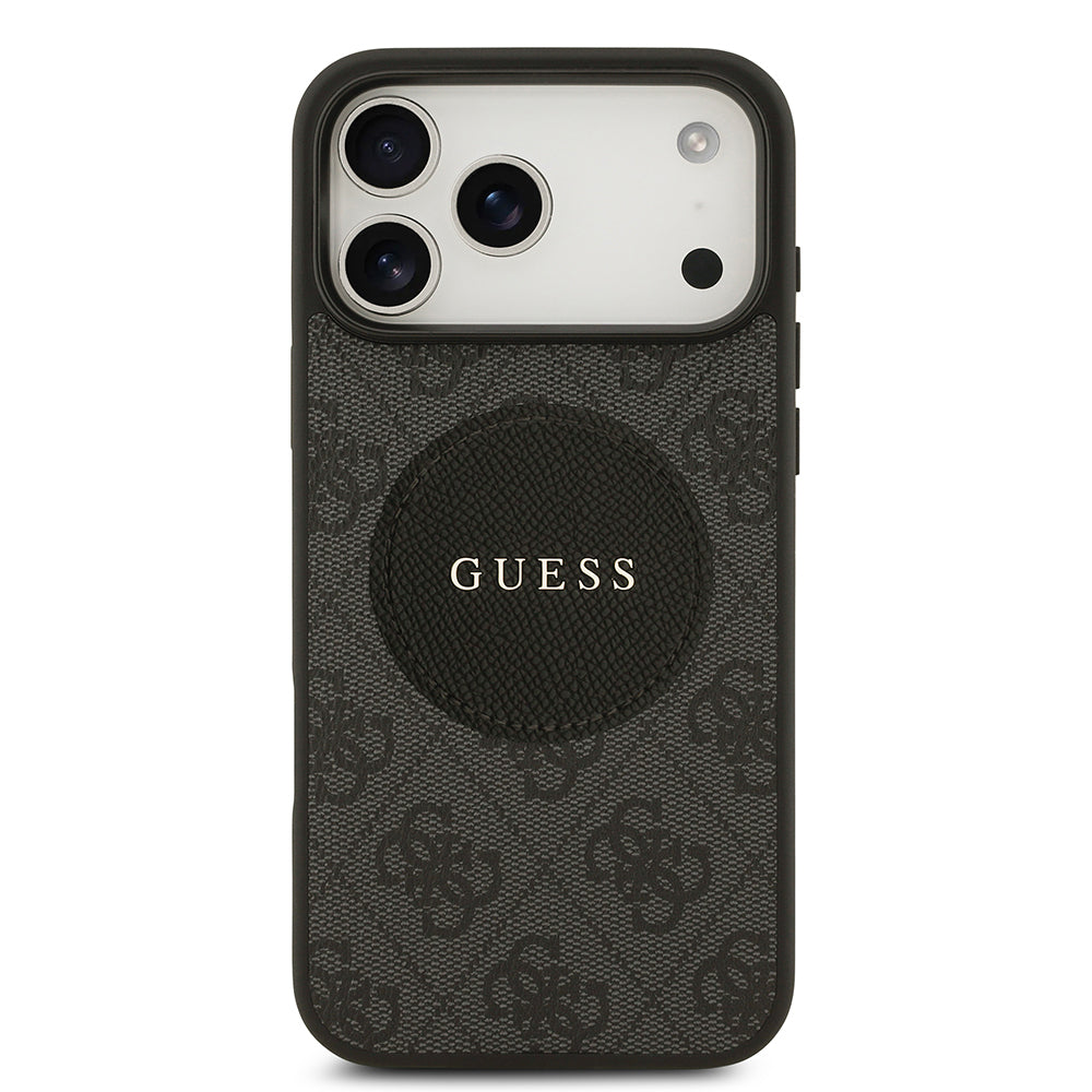 Guess iPhone 17 Pro Max Orjinal Lisanslı M-safe Şarj Özellikli Yazı Logolu Circle Classic Kılıf