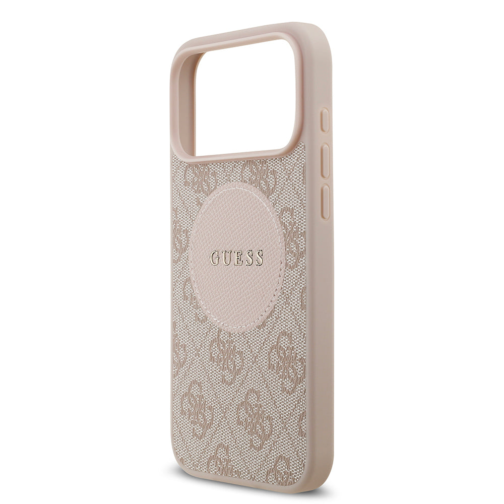 Guess iPhone 17 Pro Max Orjinal Lisanslı M-safe Şarj Özellikli Yazı Logolu Circle Classic Kılıf