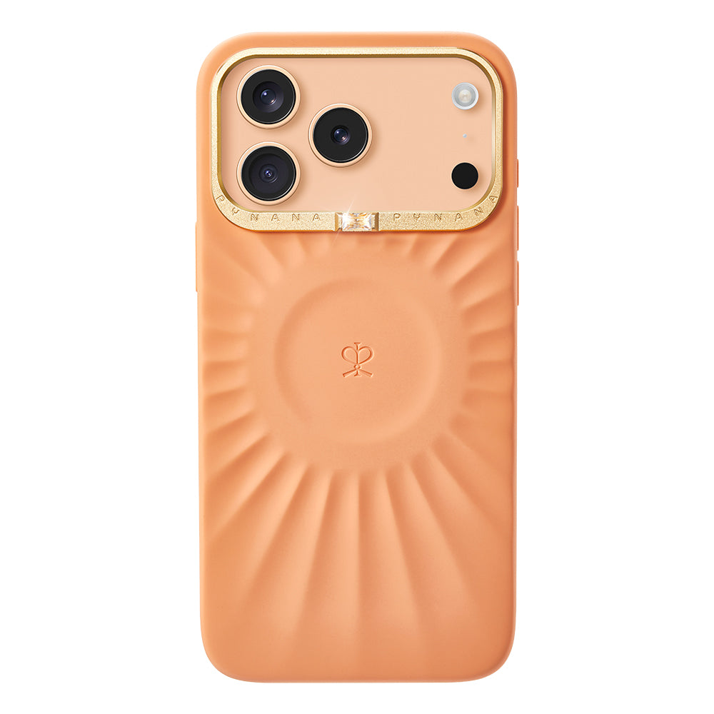 Pynana Starlight Serisi iPhone 17 Pro Max Kabartma Tasarımlı Metal Kamera Çerçeveli Telefon Kılıfı