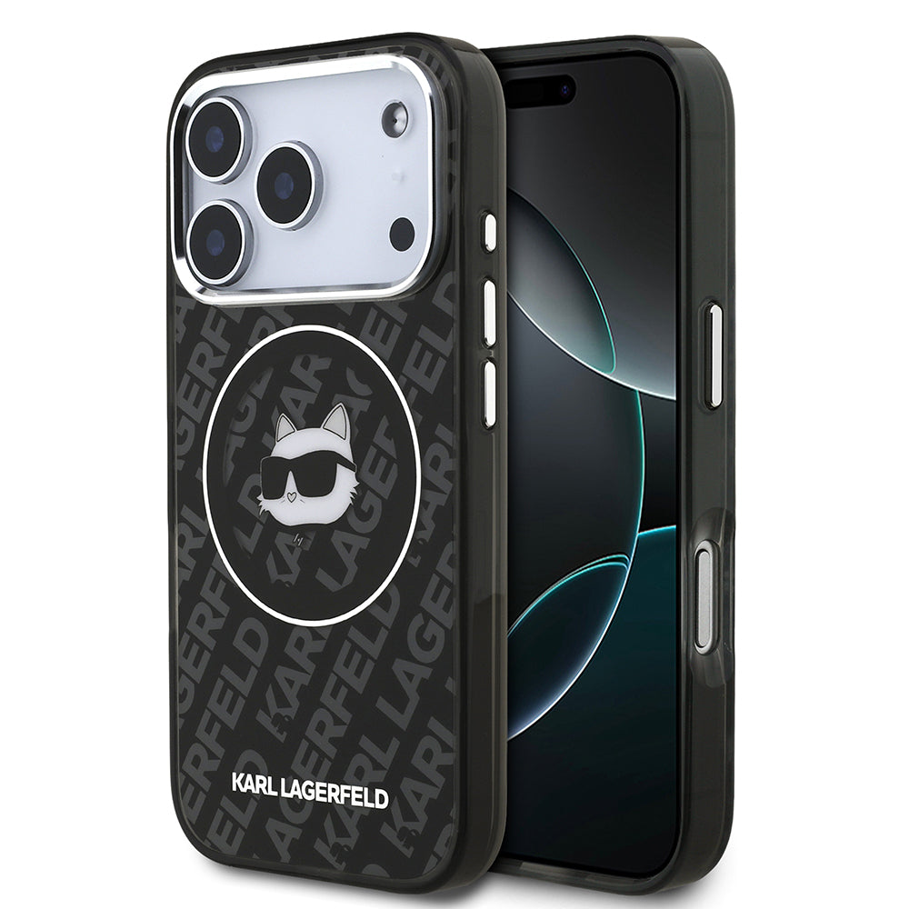 Karl Lagerfeld iPhone 17 Pro Max Orjinal Lisanslı IML Baskılı Choupette Heads Kılıf