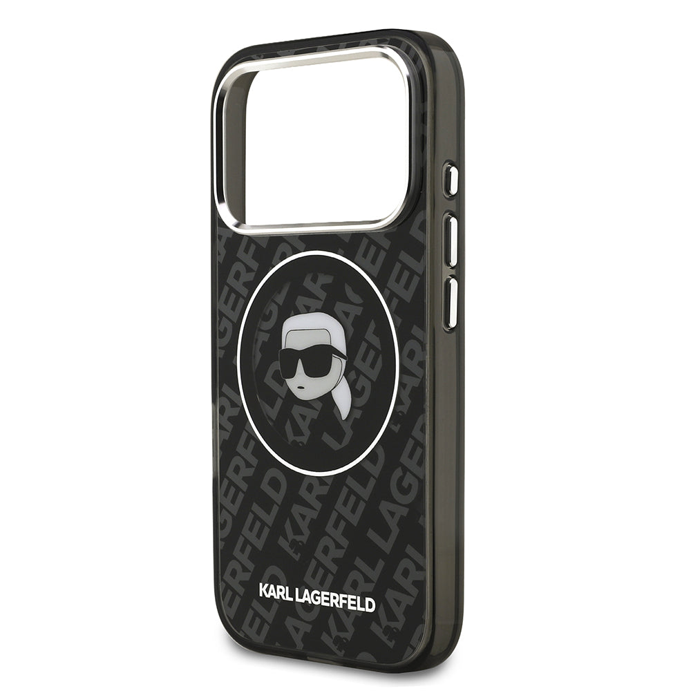 Karl Lagerfeld iPhone 17 Pro Max Orjinal Lisanslı IML Baskılı KL Heads Kılıf