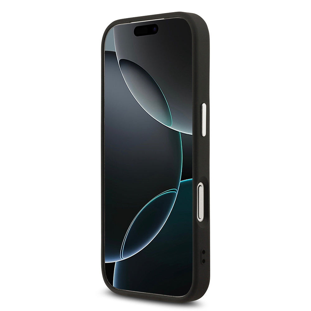 Karl Lagerfeld iPhone 17 Pro Max Orjinal Lisanslı M-safe Şarj Özellikli Metal Kamera ve Buton Tasarımlı Choupette PU Deri Kılıf