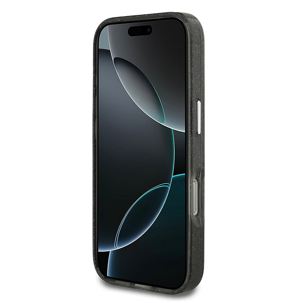 Karl Lagerfeld iPhone 17 Pro Max Orjinal Lisanslı Parlayan Simli Karl & Choupette Heads Kılıf