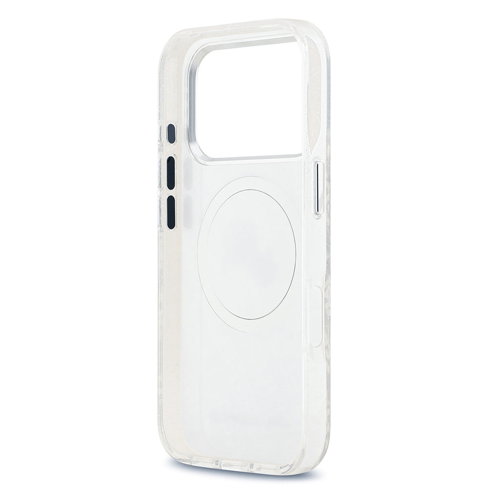 Karl Lagerfeld iPhone 17 Pro Max Orjinal Lisanslı Parlayan Simli Karl & Choupette Heads Kılıf