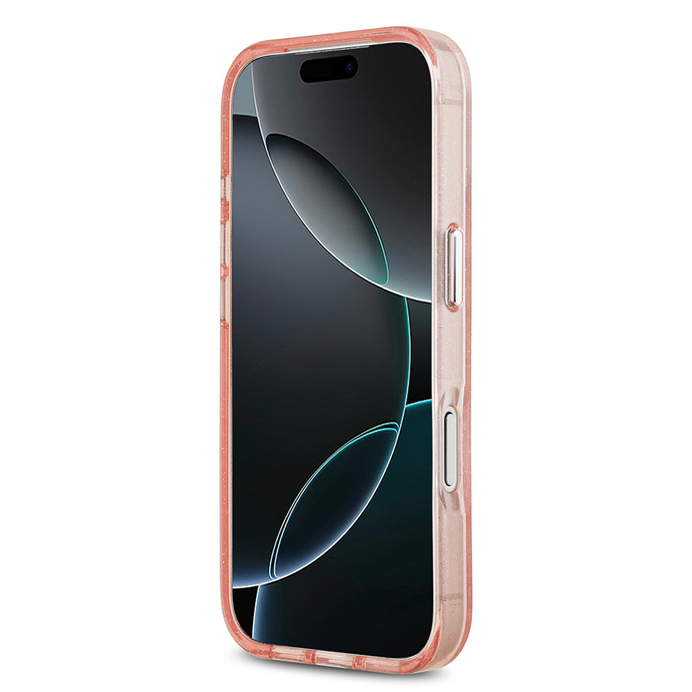 Karl Lagerfeld iPhone 17 Pro Max Orjinal Lisanslı Parlayan Simli Karl & Choupette Heads Kılıf