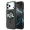 Karl Lagerfeld iPhone 17 Pro Max Orjinal Lisanslı Parlayan Simli Karl & Choupette Sketch Logo Kılıf