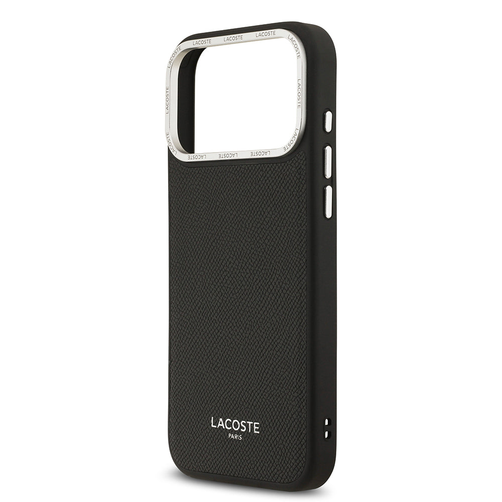 Lacoste iPhone 17 Pro Max Orjinal Lisanslı M-safe Şarj Özellikli Champs Elysees PU Deri Tasarımlı Kılıf