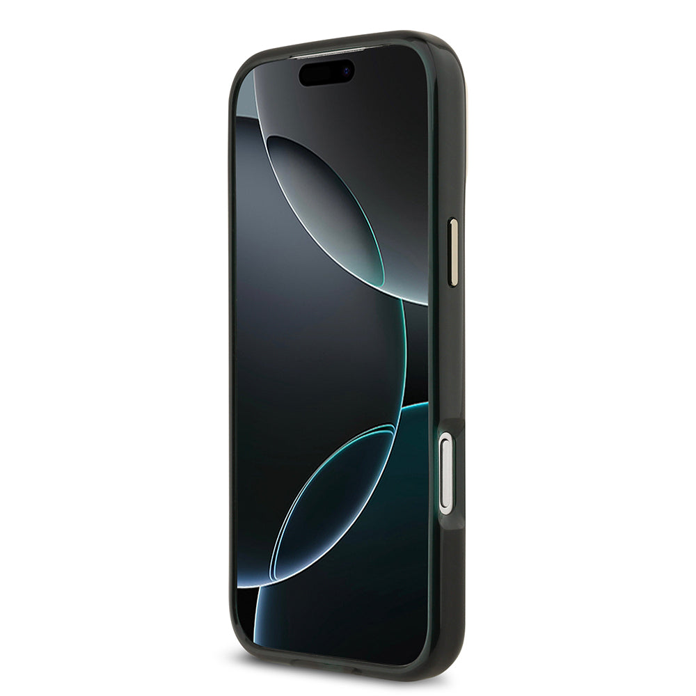 Lacoste iPhone 17 Pro Max Orjinal Lisanslı M-safe Şarj Özellikli Gold Timsah Logolu Buzlu Kılıf