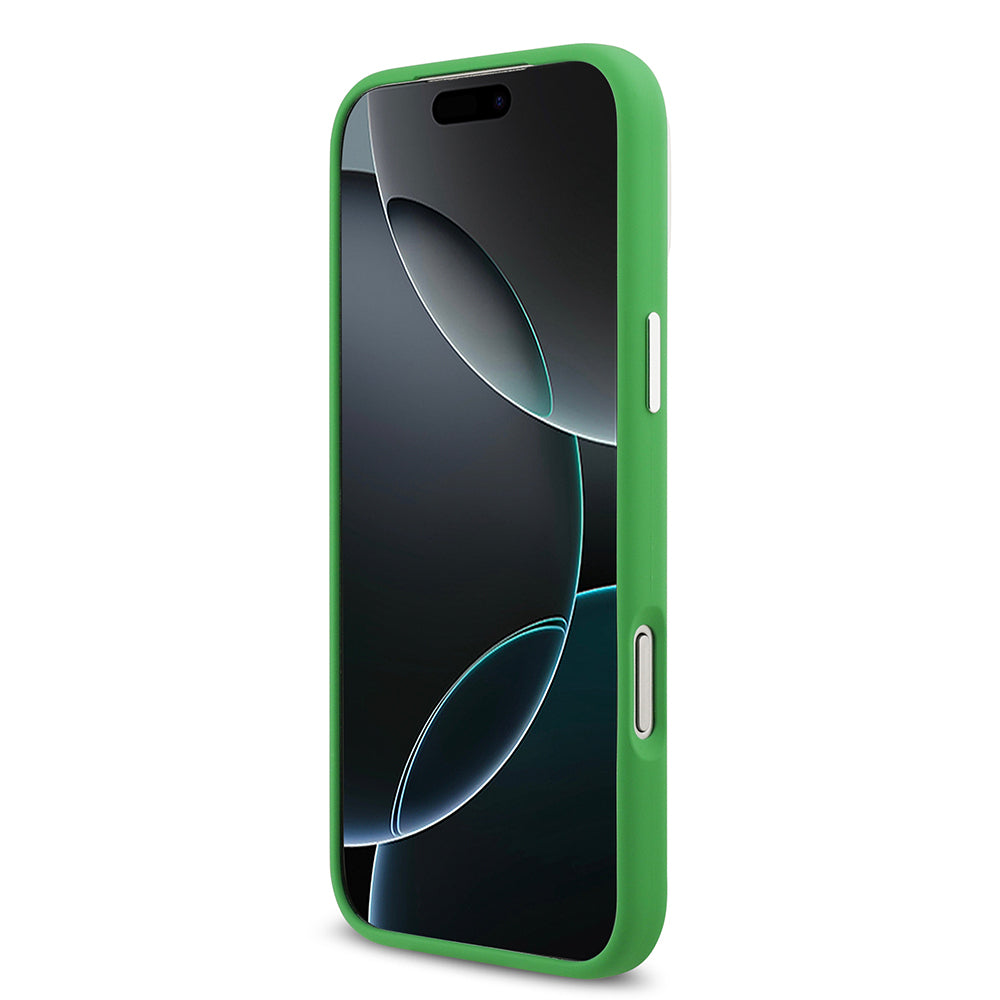 Lacoste iPhone 17 Pro Max Orjinal Lisanslı M-safe Şarj Özellikli İkonik Logolu Metal Kamera Çerçeveli Silikon Kılıf