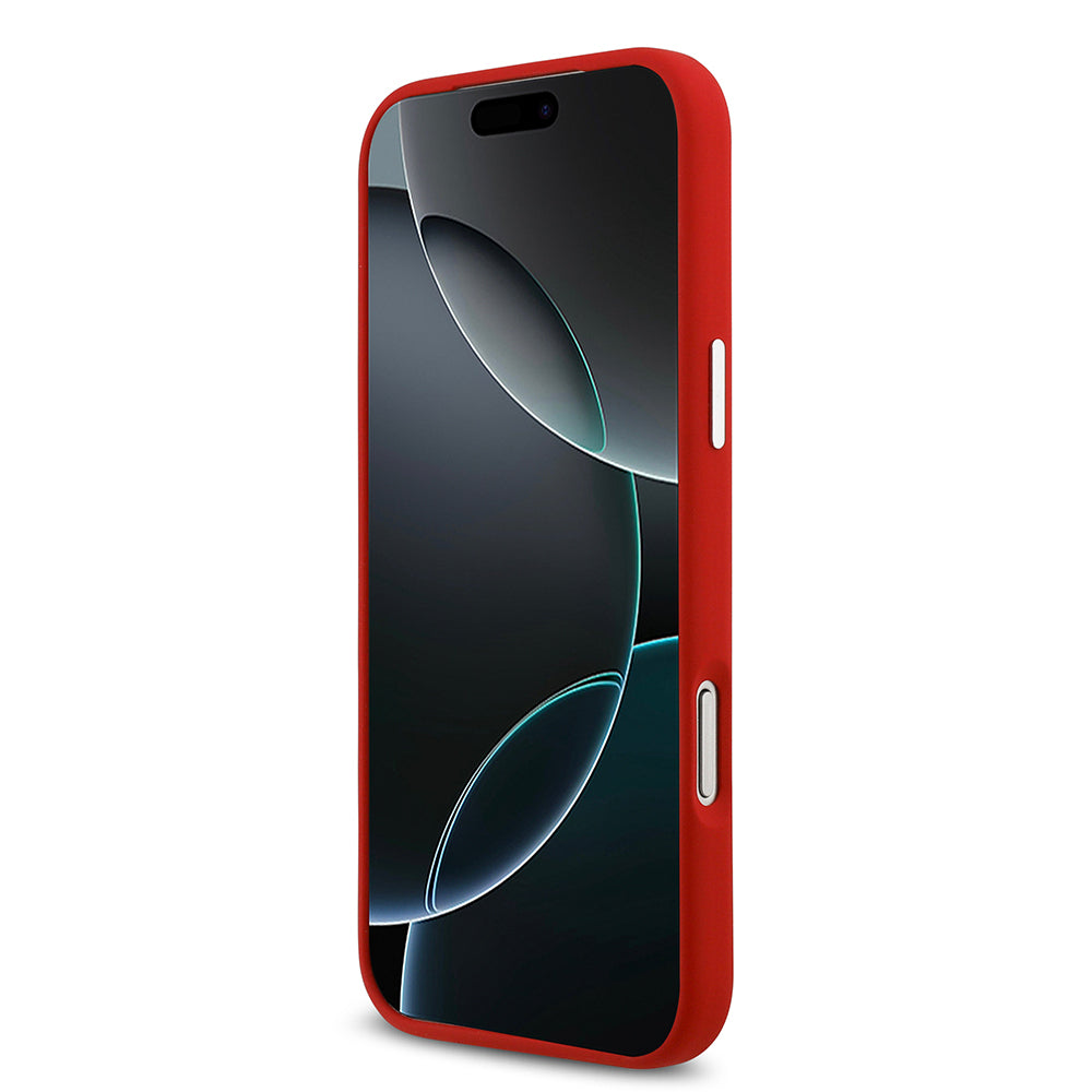 Lacoste iPhone 17 Pro Max Orjinal Lisanslı M-safe Şarj Özellikli İkonik Logolu Metal Kamera Çerçeveli Silikon Kılıf