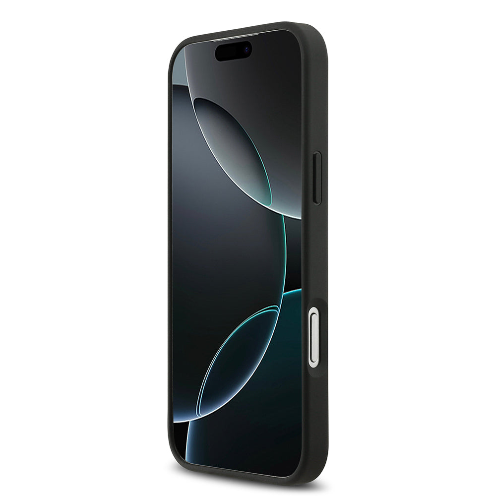 Lacoste iPhone 17 Pro Max Orjinal Lisanslı M-safe Şarj Özellikli PU Pike Desenli Metal Logolu Kartlıklı Kılıf
