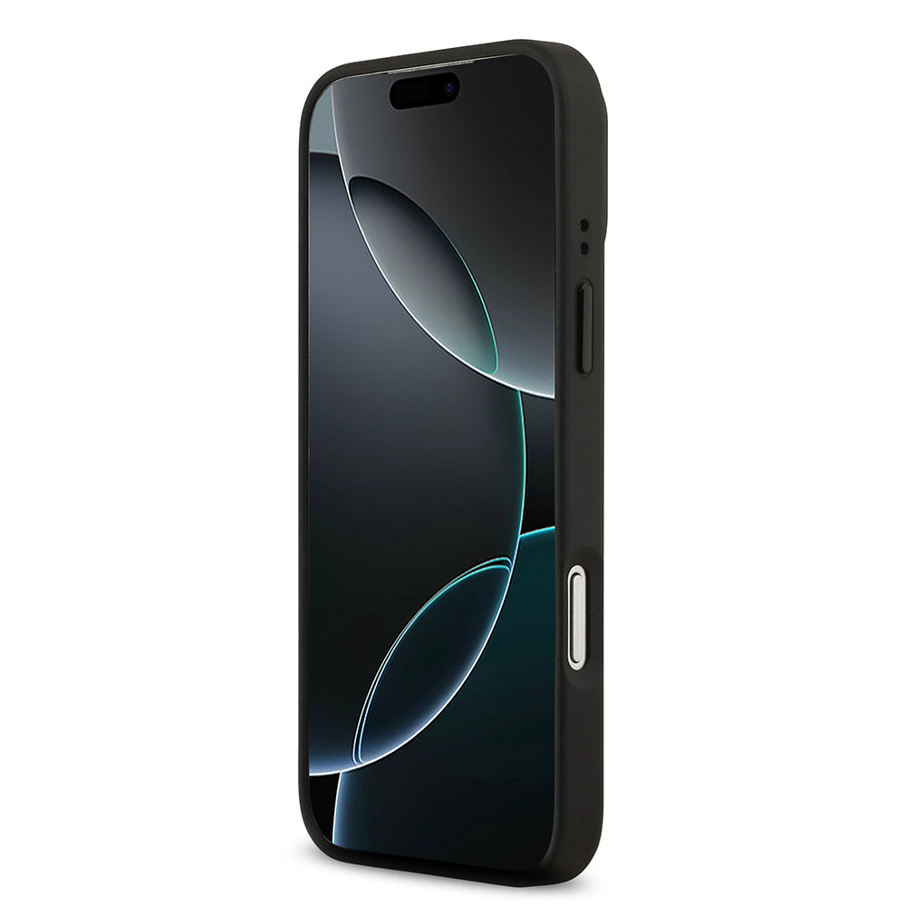 Lacoste iPhone 17 Pro Max Orjinal Lisanslı M-safe Şarj Özellikli Standlı PU Deri Karışık Monogram Desenli Kılıf