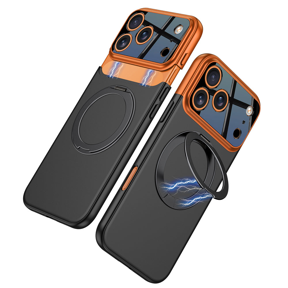 Cepax iPhone 17 Pro Max M-safe Şarj Özellikli 360 Derece Standlı Çift Parçalı Torino Kılıf