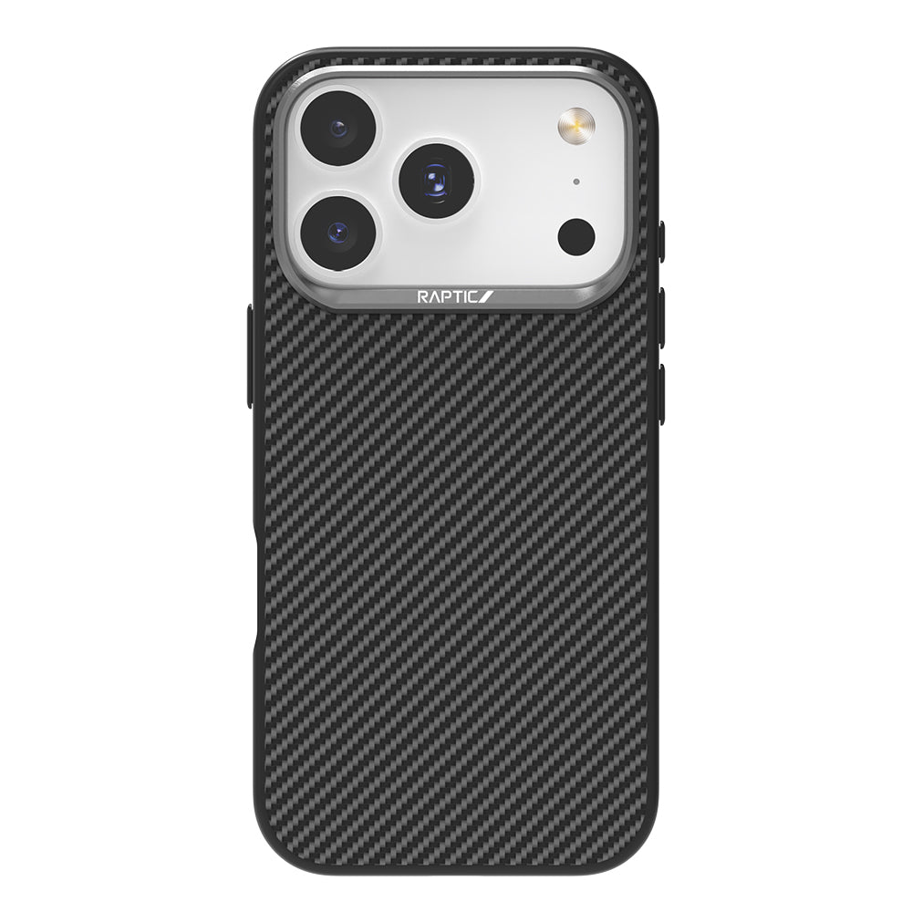 Raptic Aramid Fiber Serisi iPhone 17 Pro Max Magsafe 600D Metal Kamera Çerçeveli Telefon Kılıfı