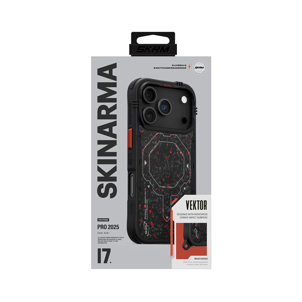 Skinarma Vektor iPhone 17 Pro Max M-safe Şarj Özellikli Airbag Tasarımlı Kılıf