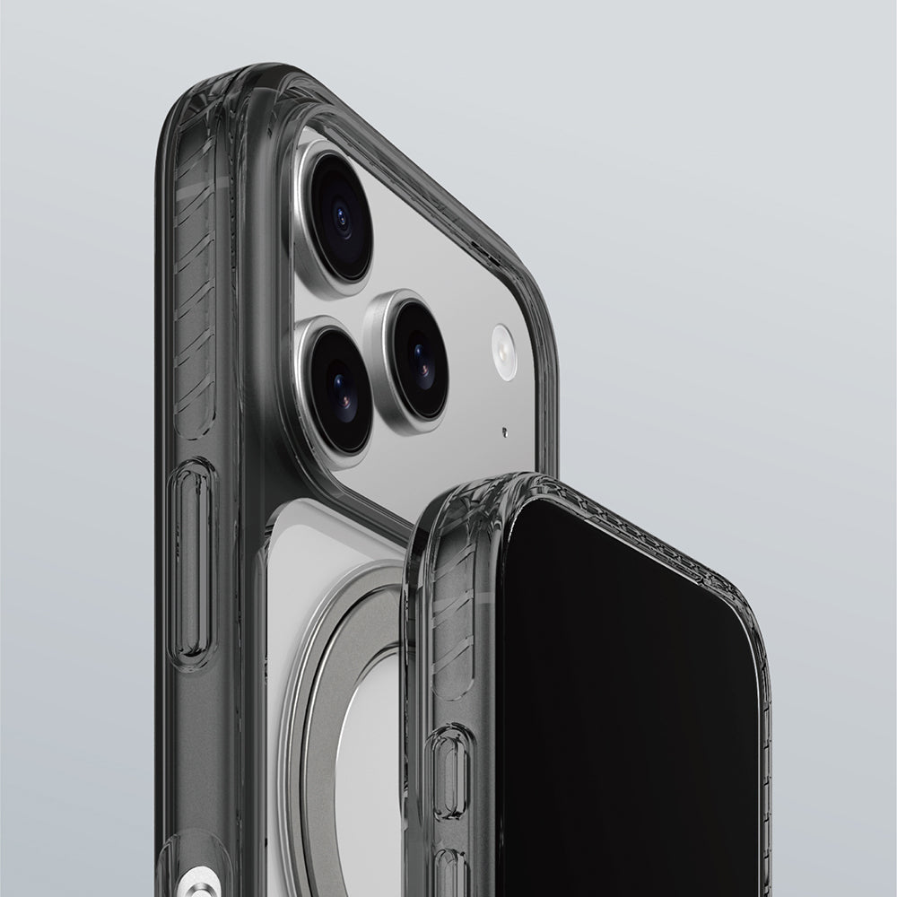 AmazingThing Titan Pro MagSpin iPhone 17 Pro Max Kılıf M-Safe Şarj Özellikli Airbag Tasarımlı Standlı Kılıf