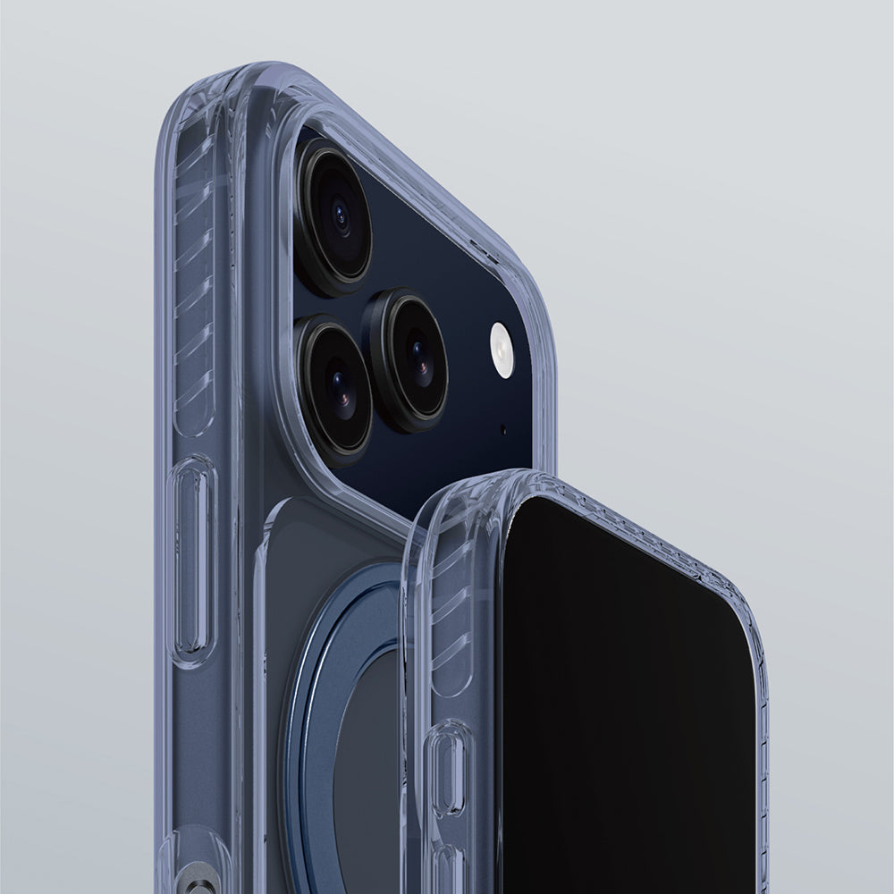 AmazingThing Titan Pro MagSpin iPhone 17 Pro Max Kılıf M-Safe Şarj Özellikli Airbag Tasarımlı Standlı Kılıf